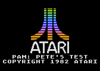 Atari 5200 Control Stick title screen for Atari 5200